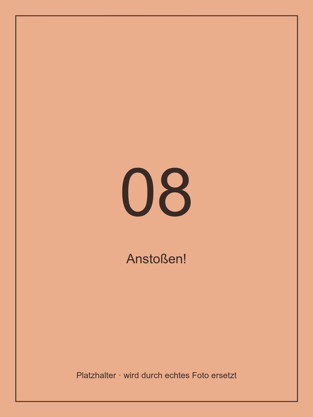 Anstoßen mit den Gästen