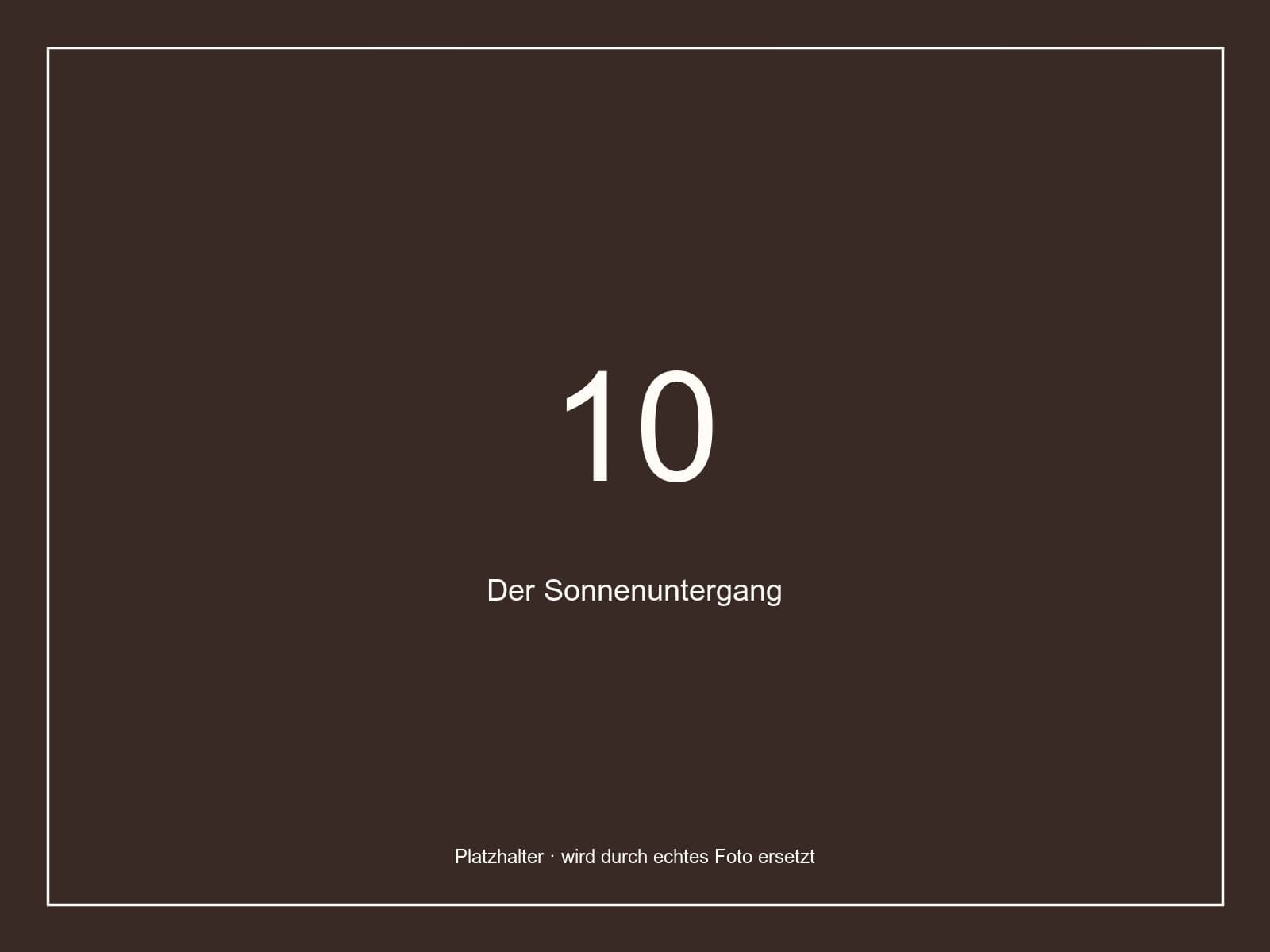 Die Location im Abendlicht